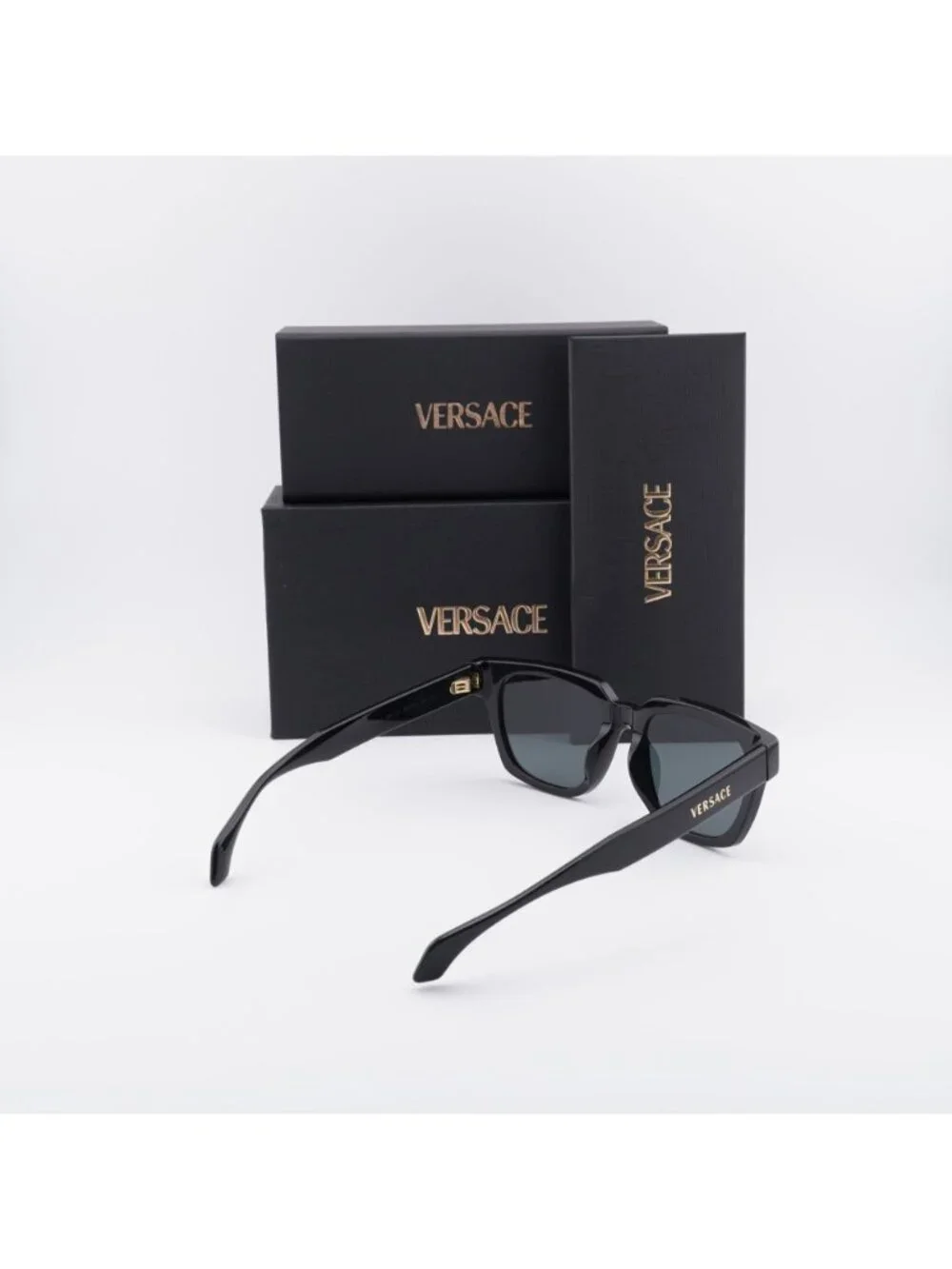Versace VE4510U GB1/87 Square Sunglasses – Black / Dark Grey